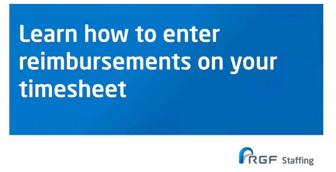 How to enter reimbursements on my timesheet