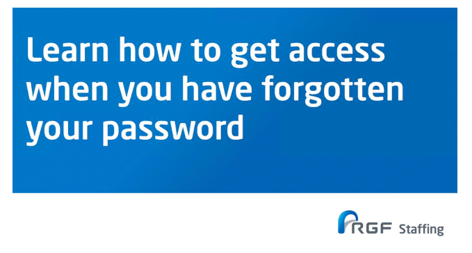 How to reset a forgotten password